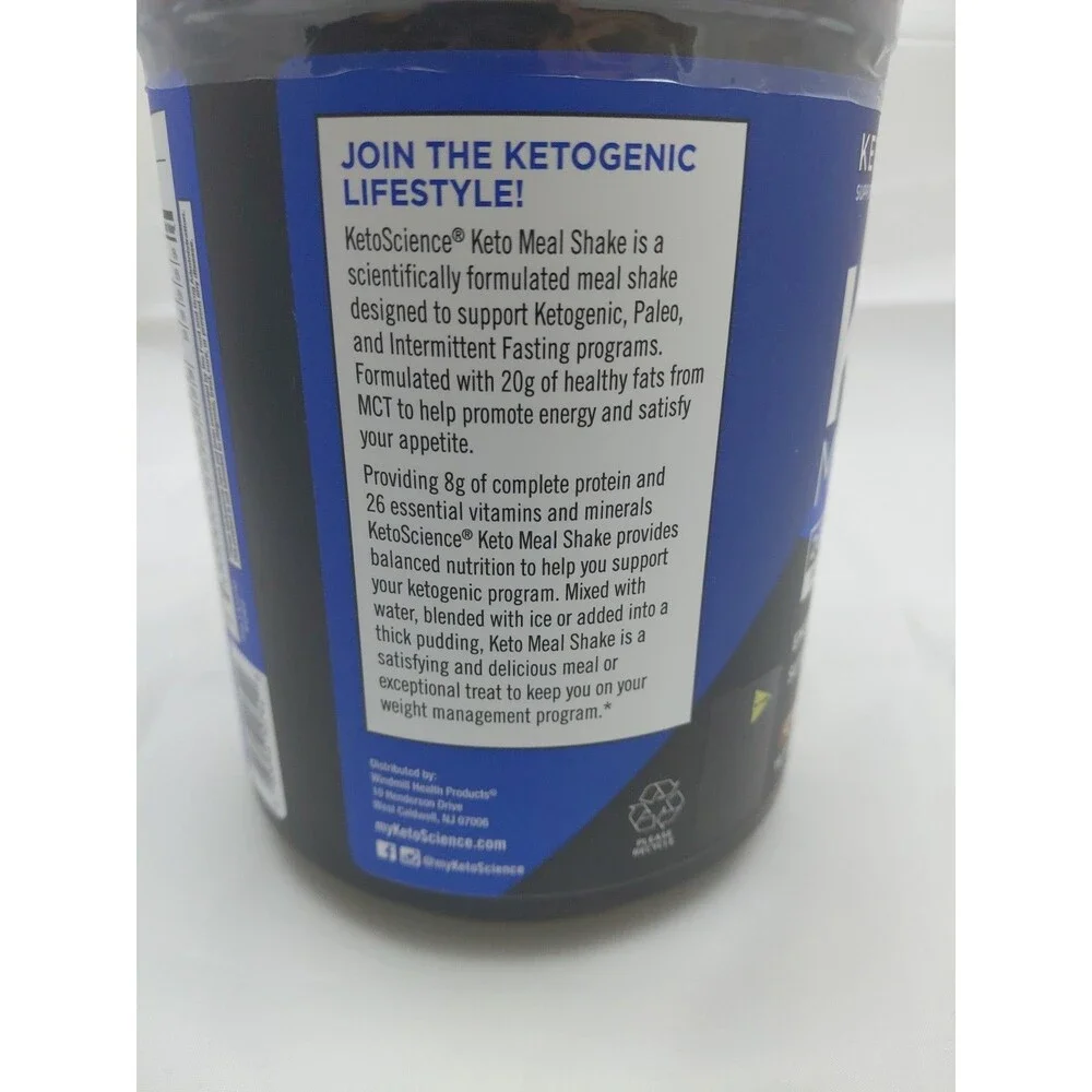 Keto Meal Shake Chocolate Cream 20.49 Oz By Keto Science